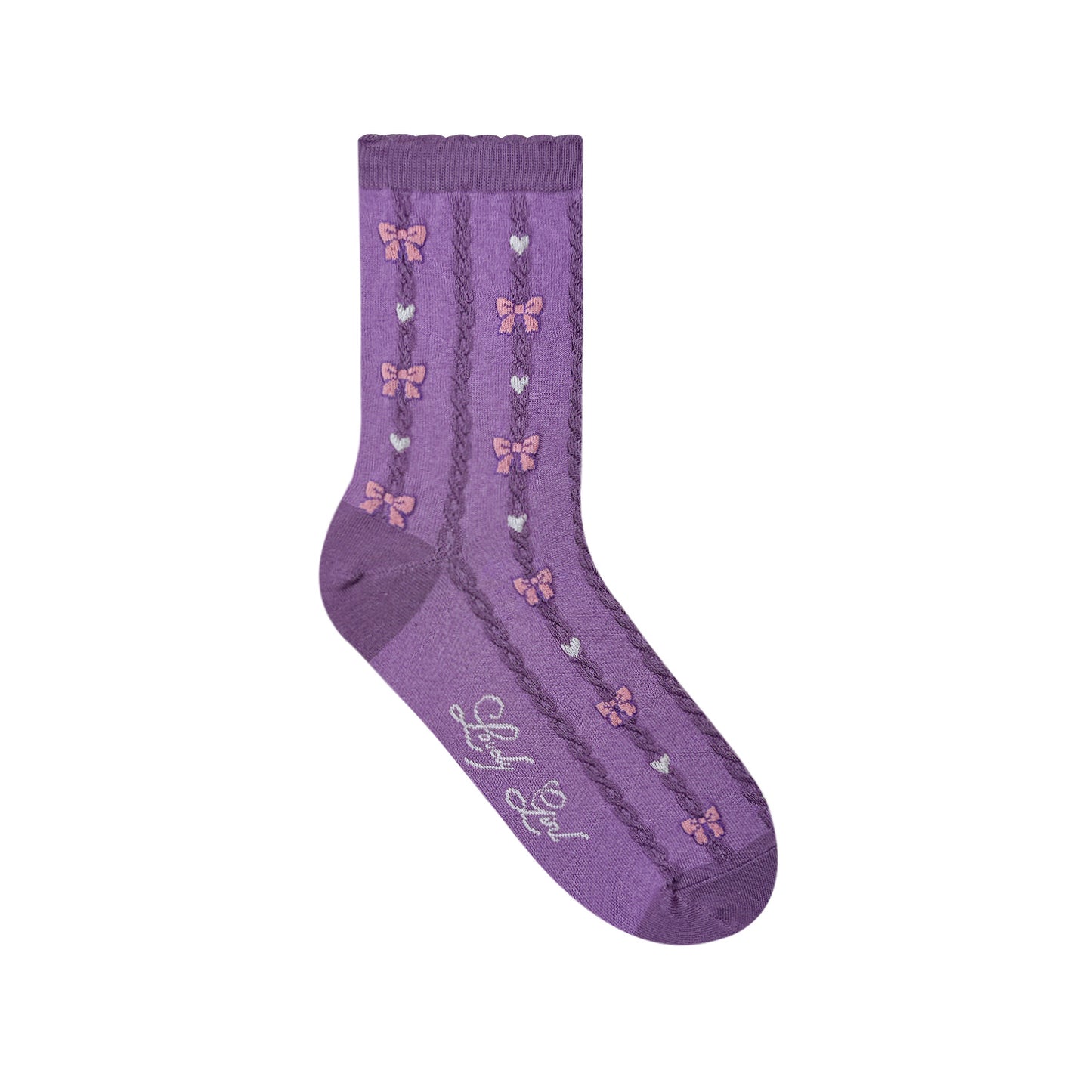 Women's Lovely Girl Pattern Crew Socks