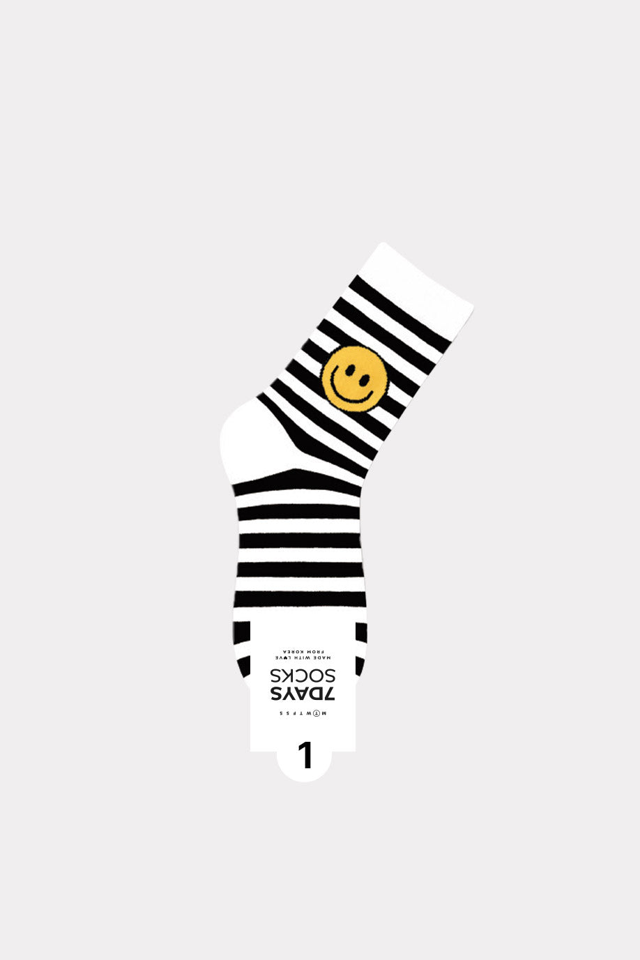 Women's Crew Smile Stripe Socks