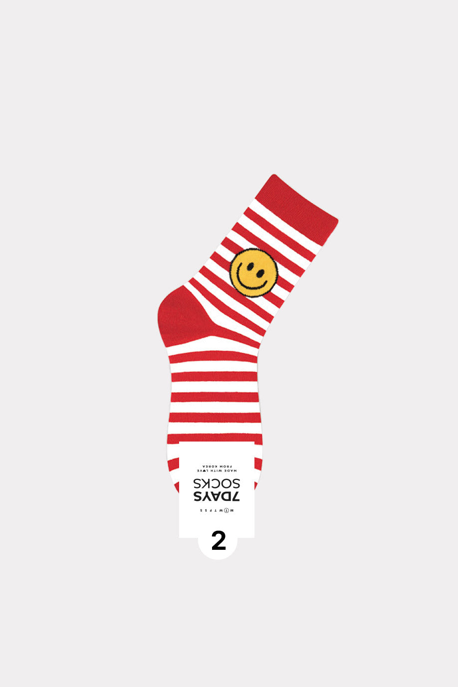 Women's Crew Smile Stripe Socks