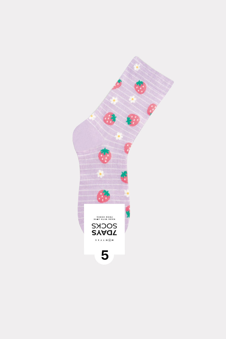 Women's Crew Check Mini Pattern Socks - Made in Korea