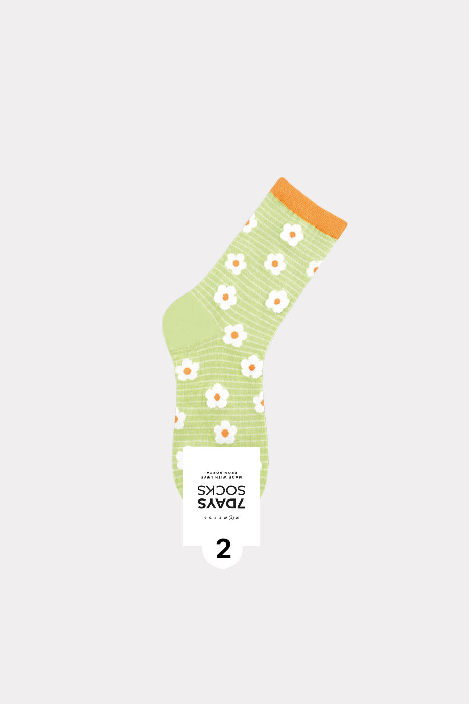 Women's Crew Flower Check Board Socks