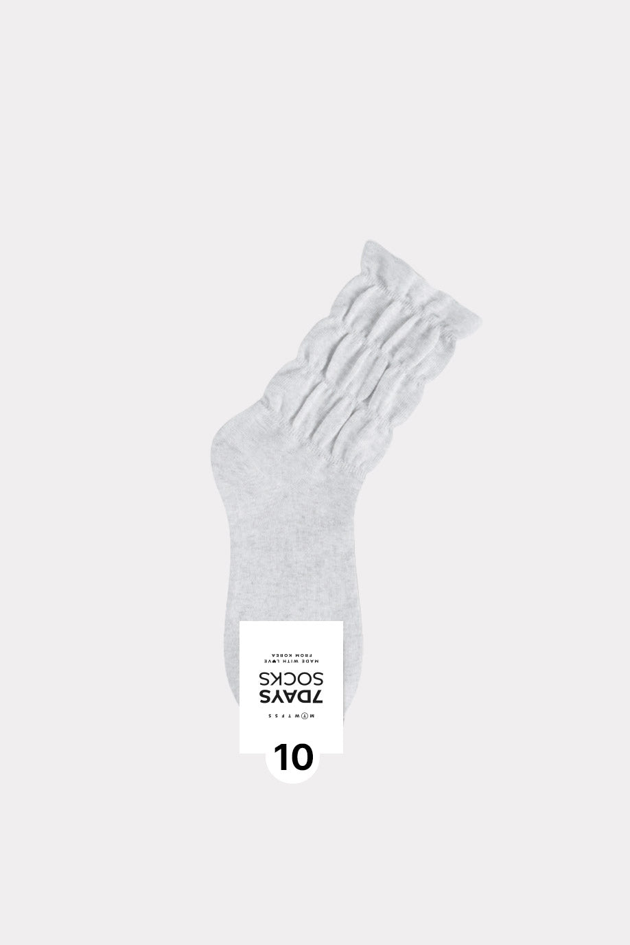 Women's Crew Daily Non Binding Shirring Solid Socks