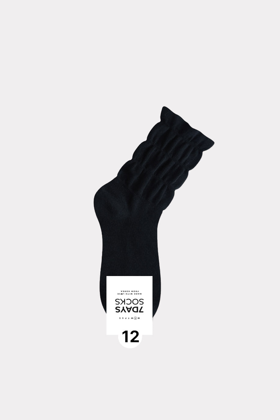 Women's Crew Daily Non Binding Shirring Solid Socks