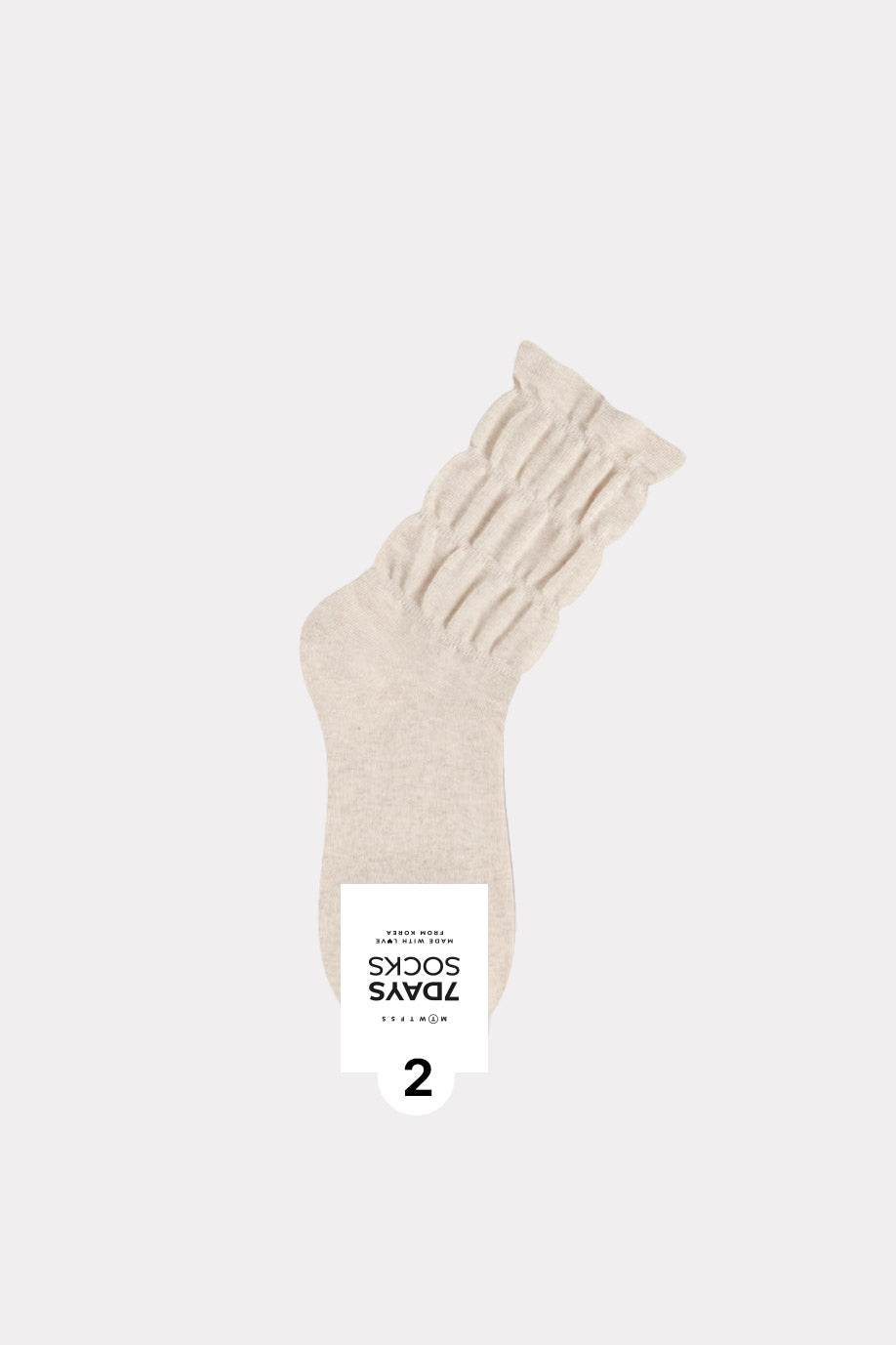 Women's Crew Daily Non Binding Shirring Solid Socks