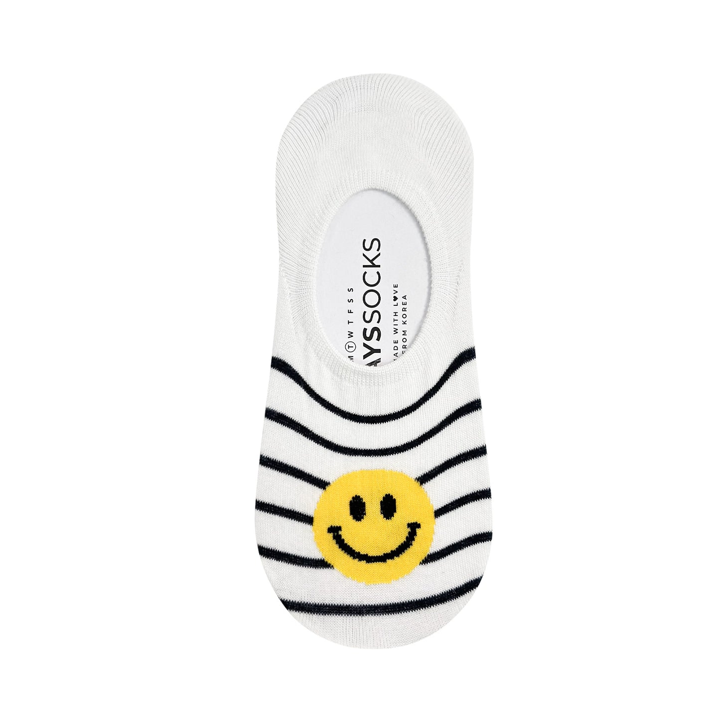 Women's No Show Happy Smile Socks