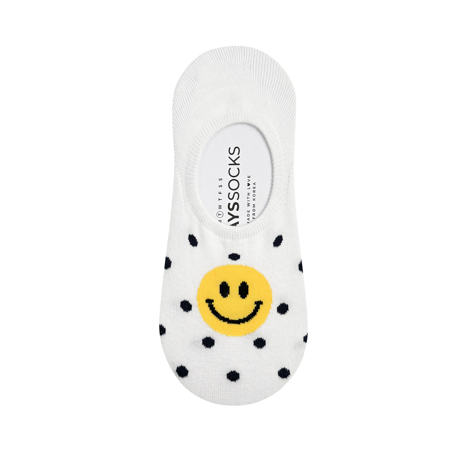 Women's No Show Happy Smile Socks