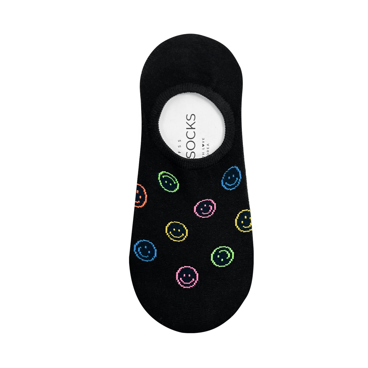 Women's No Show Popping Smile Socks