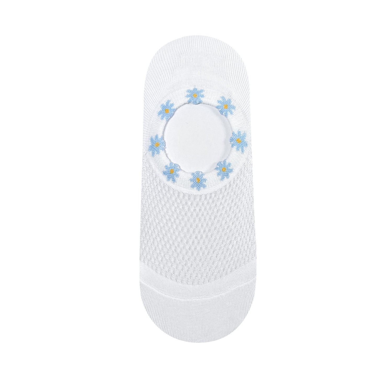 Women's No Show Daisy Netting Thread No Show Socks