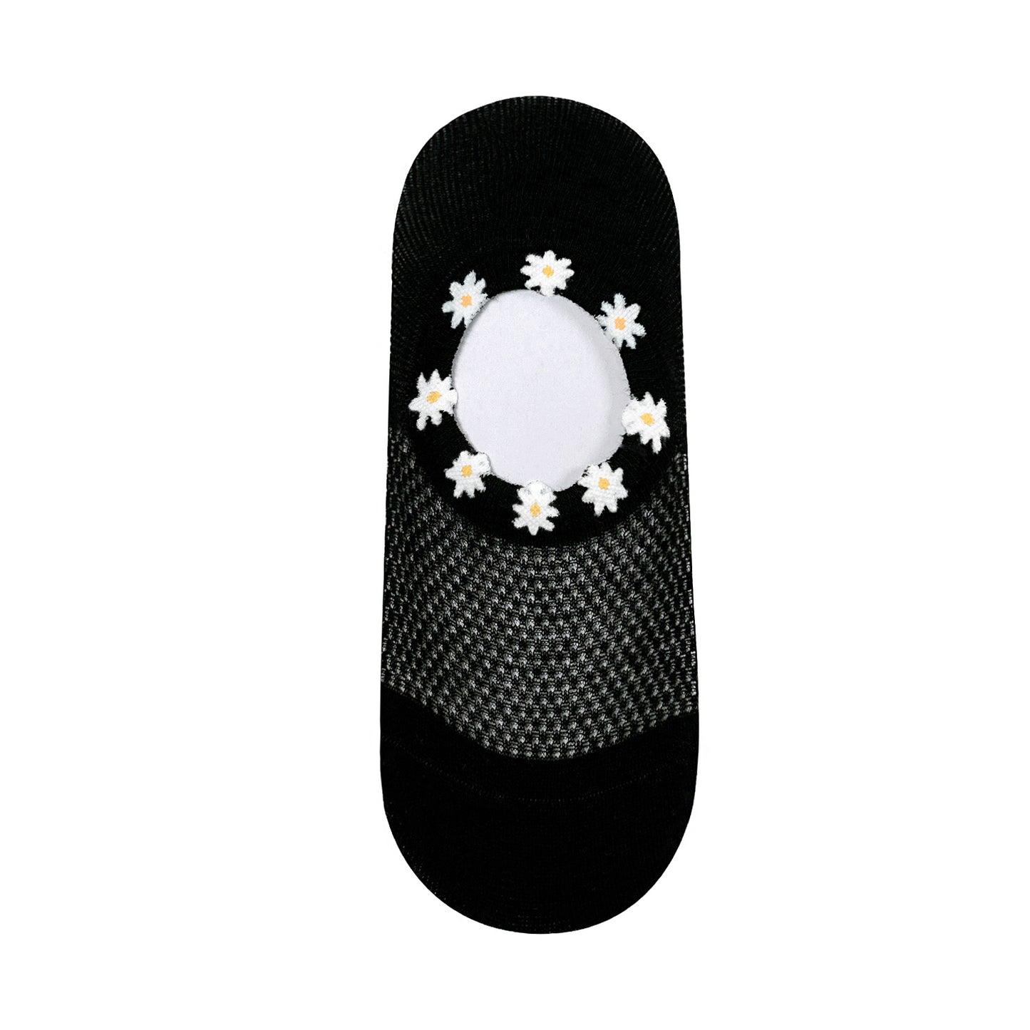 Women's No Show Daisy Netting Thread No Show Socks