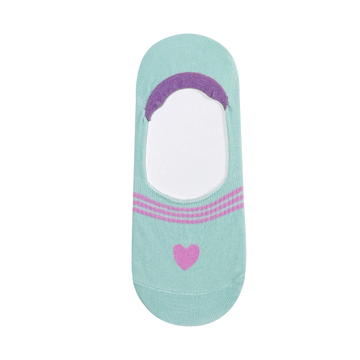 Women's No Show Heart Point No Show Socks