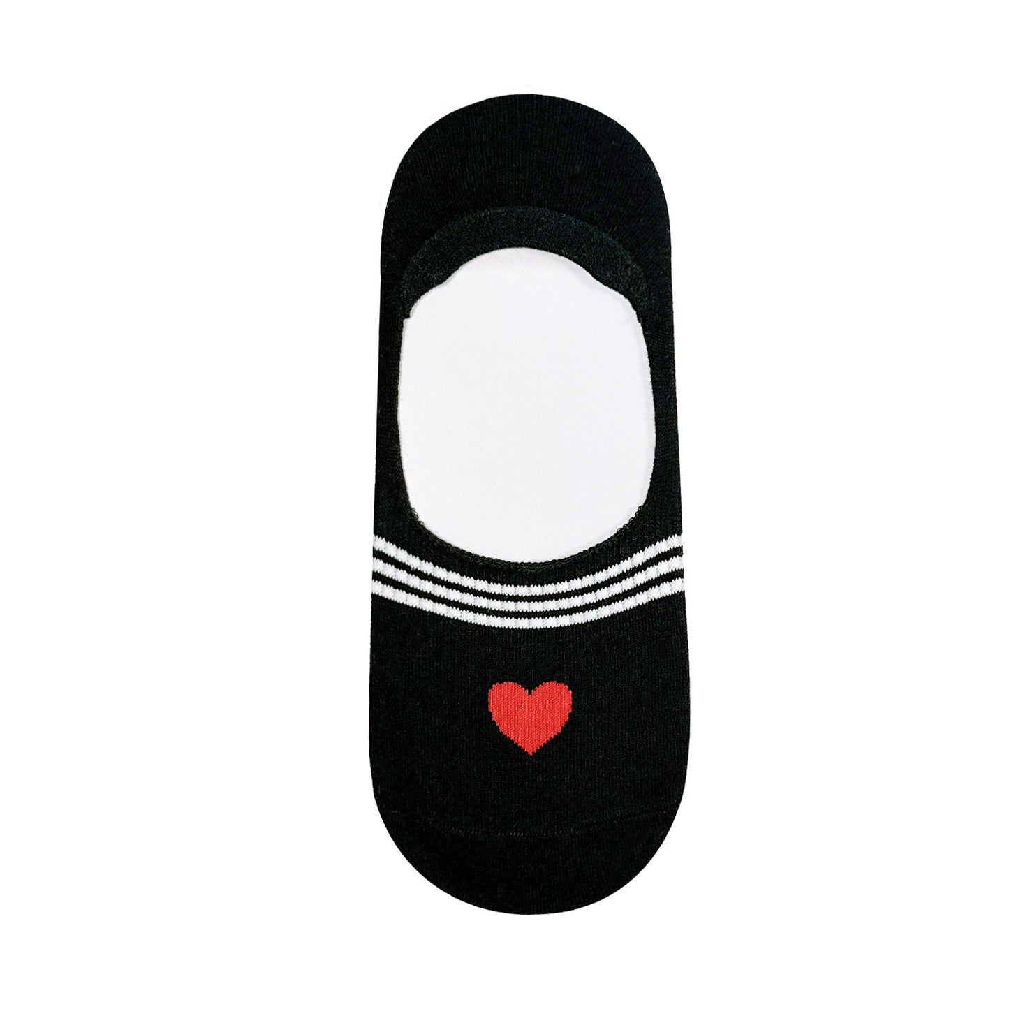 Women's No Show Heart Point No Show Socks
