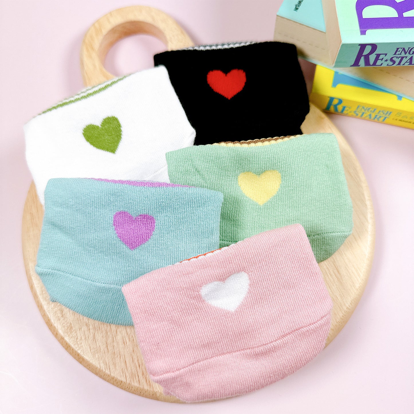 Women's No Show Heart Point No Show Socks