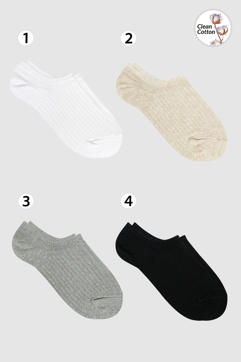 Women's No Show Non Slip Odor-Free Fragrant Ribbed Cotton Socks