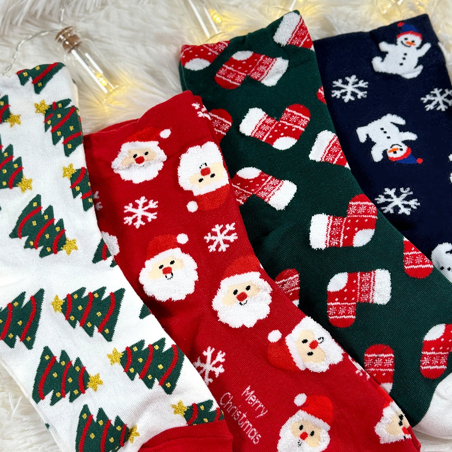 Women's Crew Merry Snowing Socks