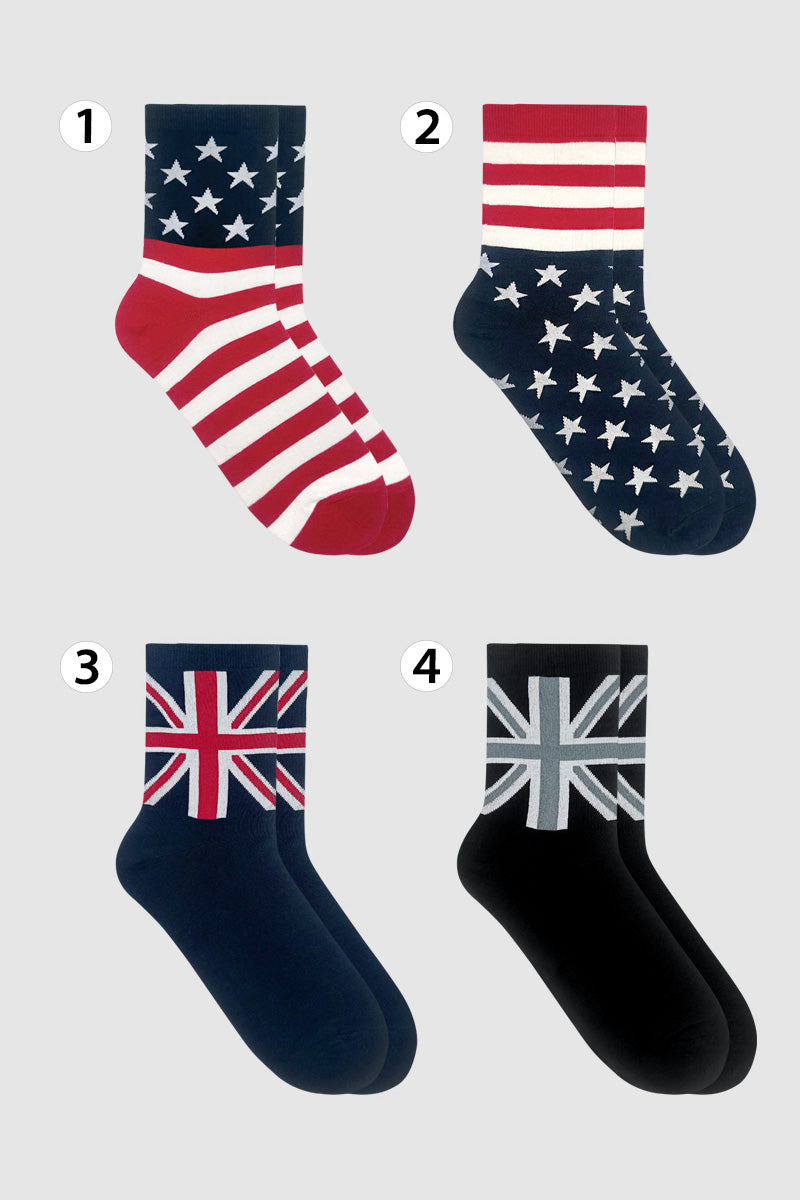 Men's Crew Patriot Flag Socks