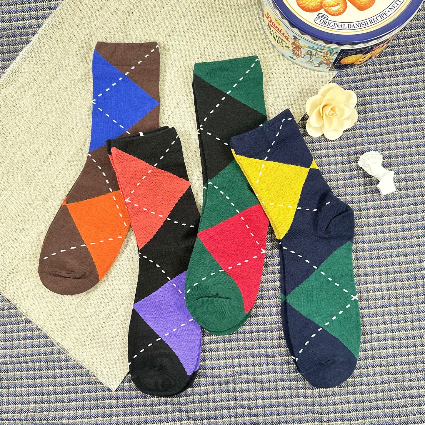 Men's Crew Big Argyle Socks