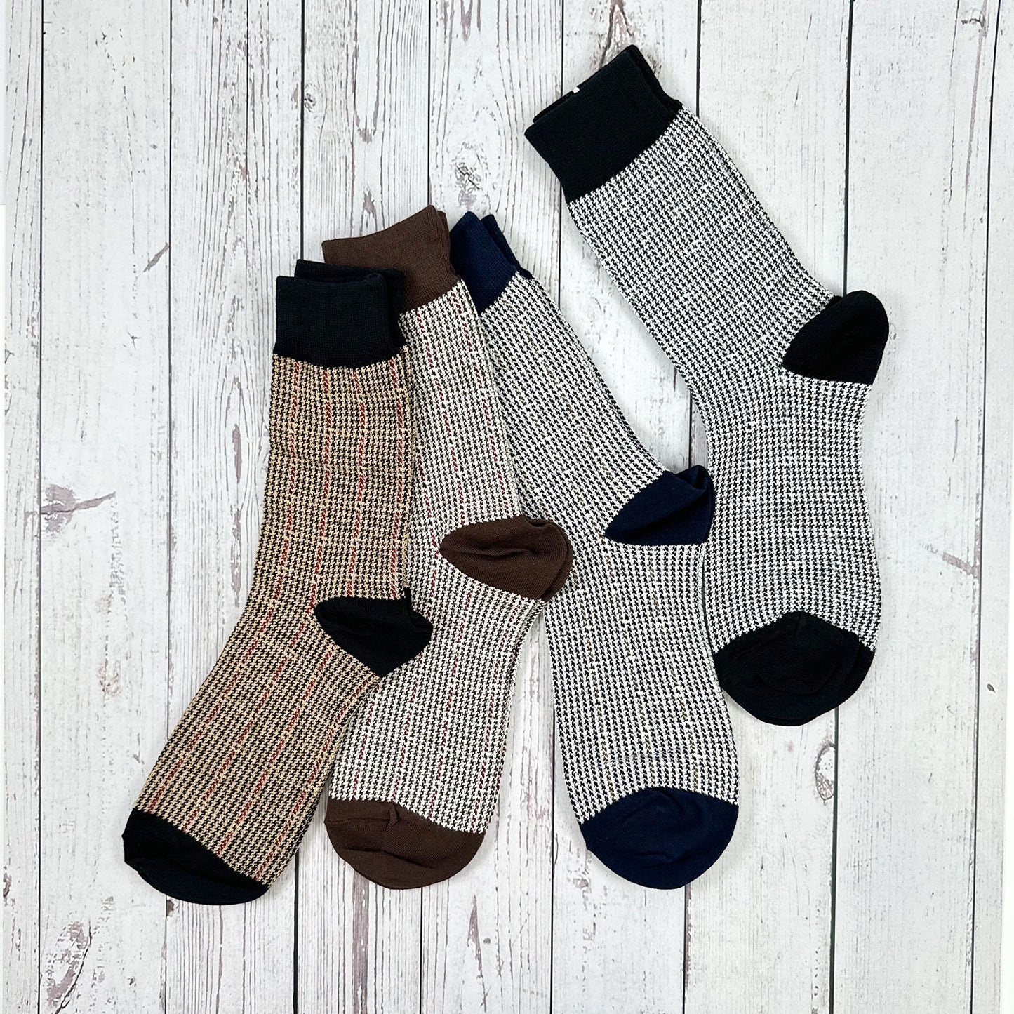 Men's Crew Houndtooth Socks