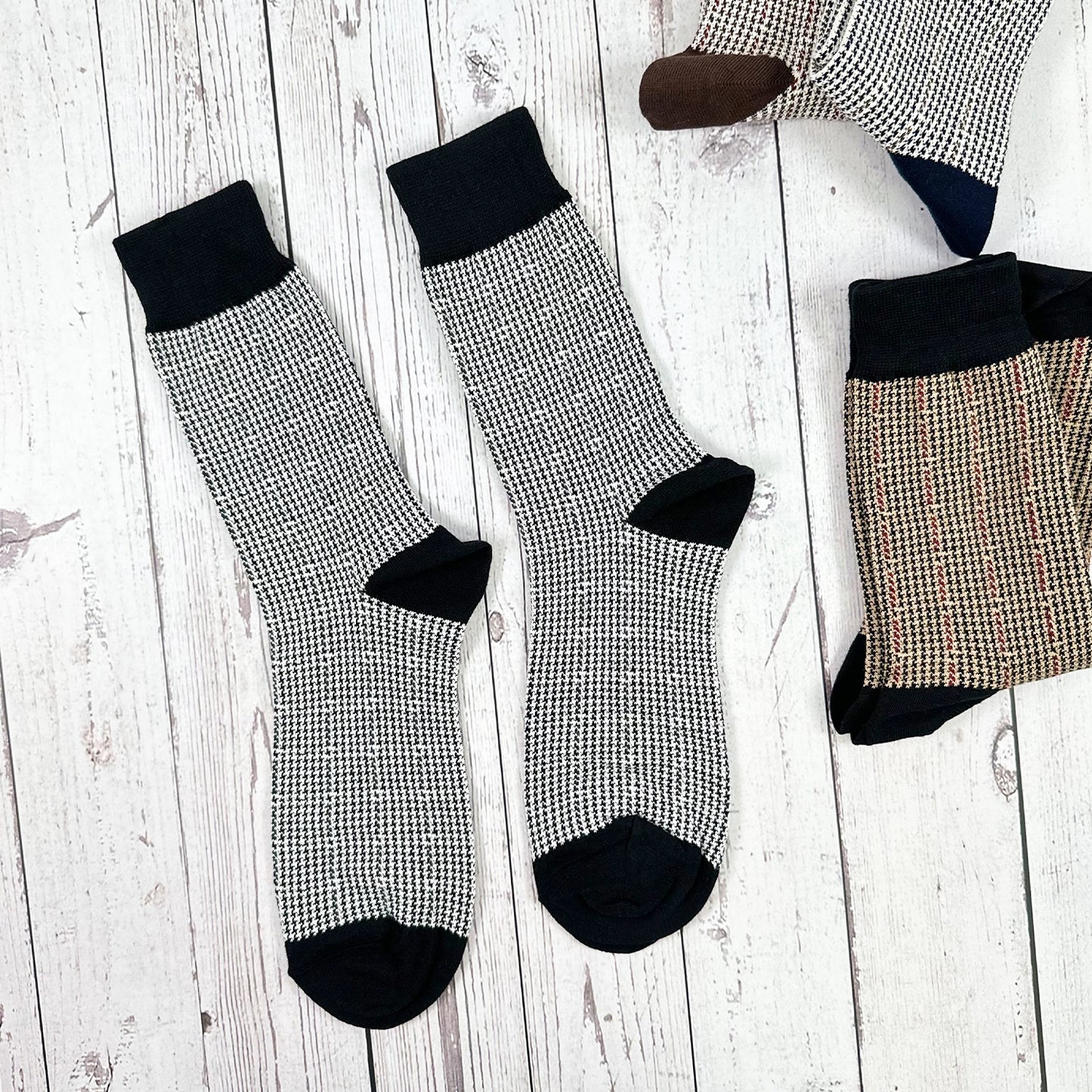 Men's Crew Houndtooth Socks