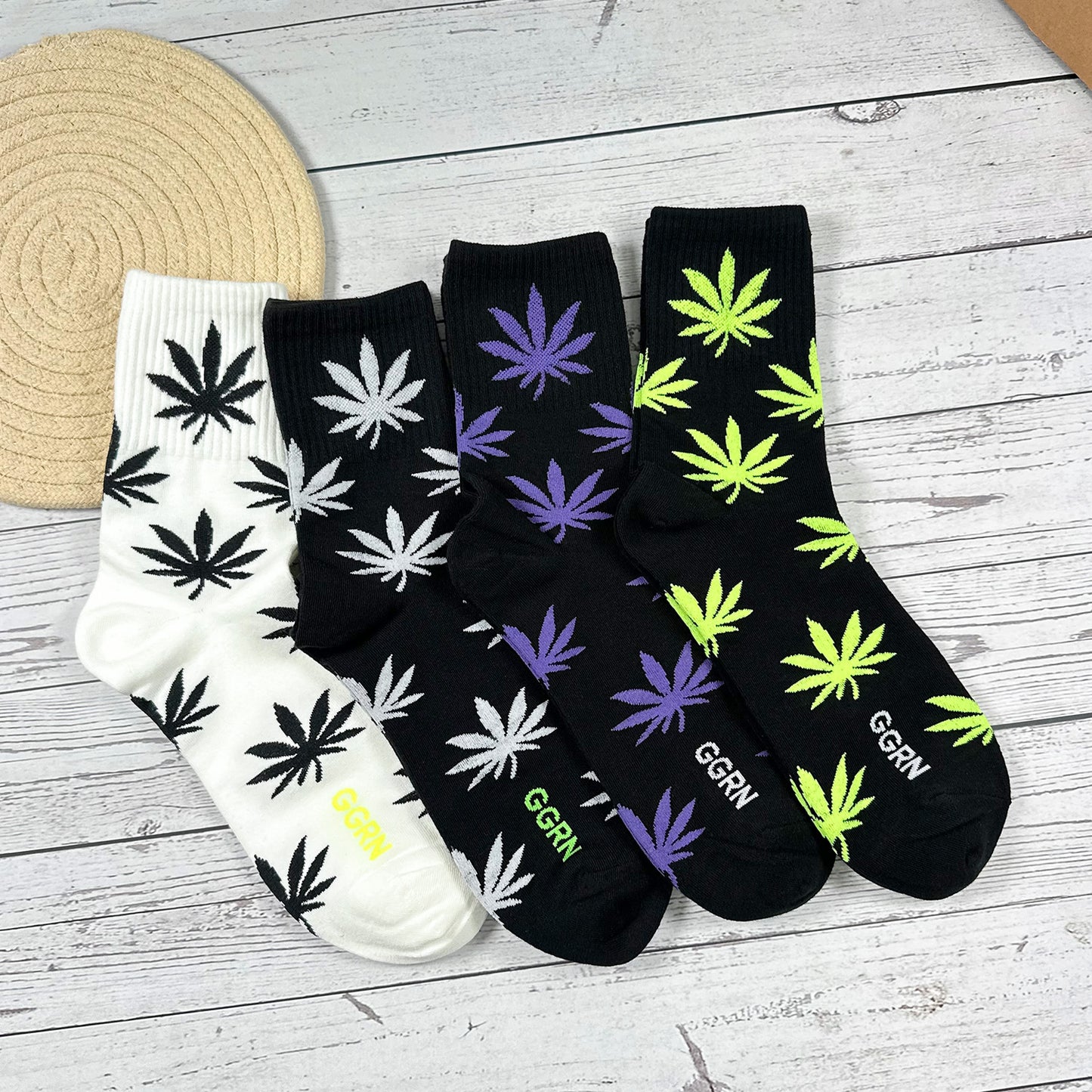 Men's Crew Hemp Long Board Socks