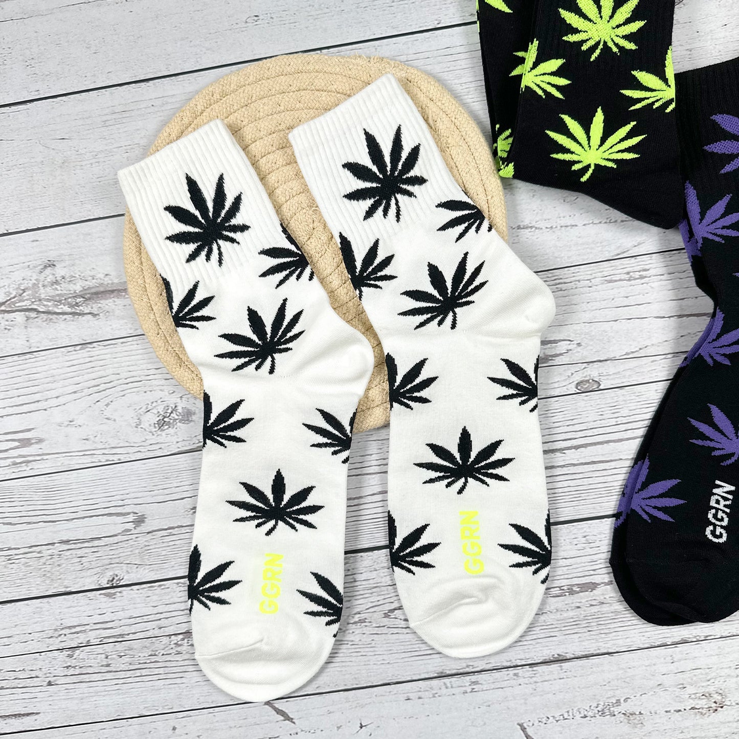 Men's Crew Hemp Long Board Socks