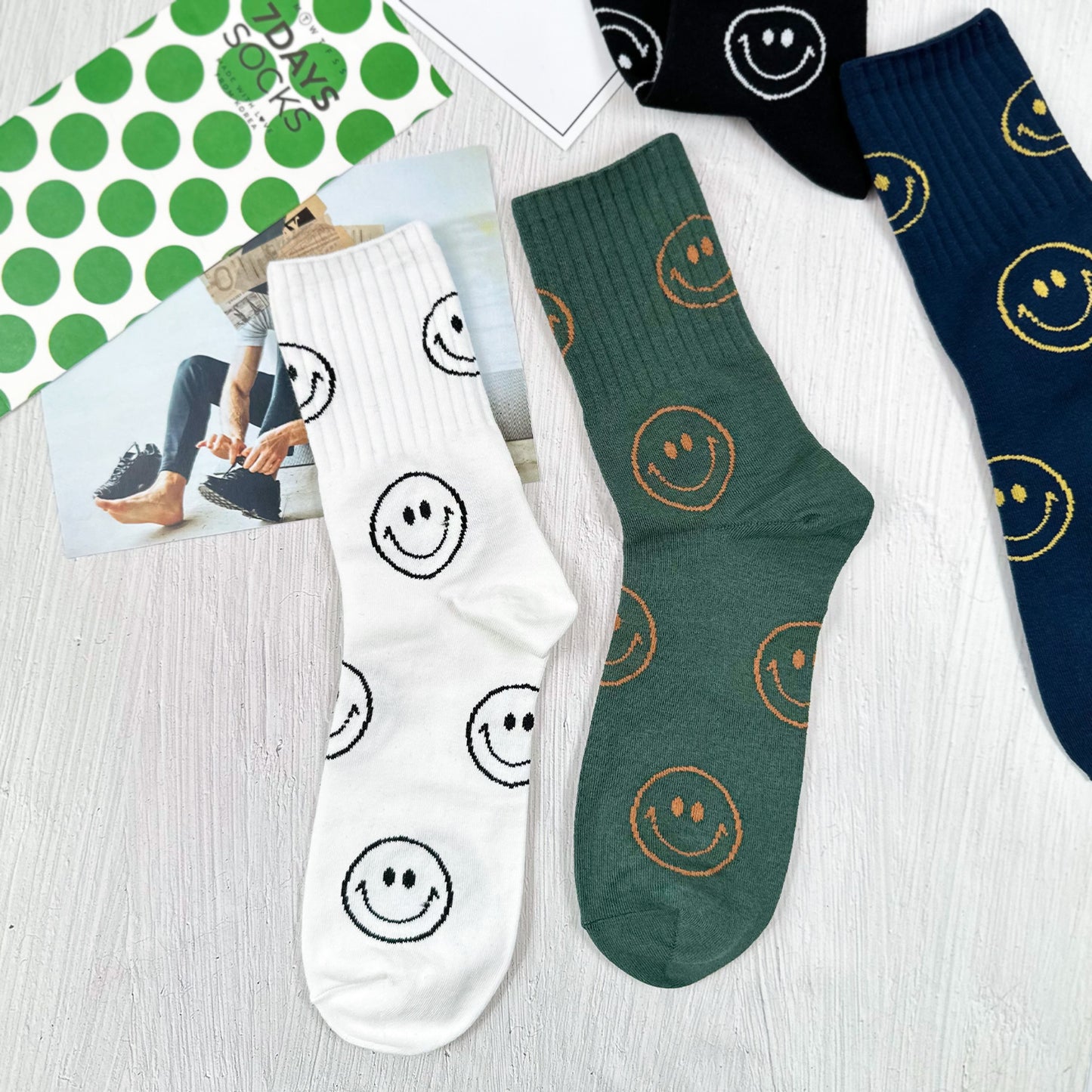Men's Crew Classic Smile Socks
