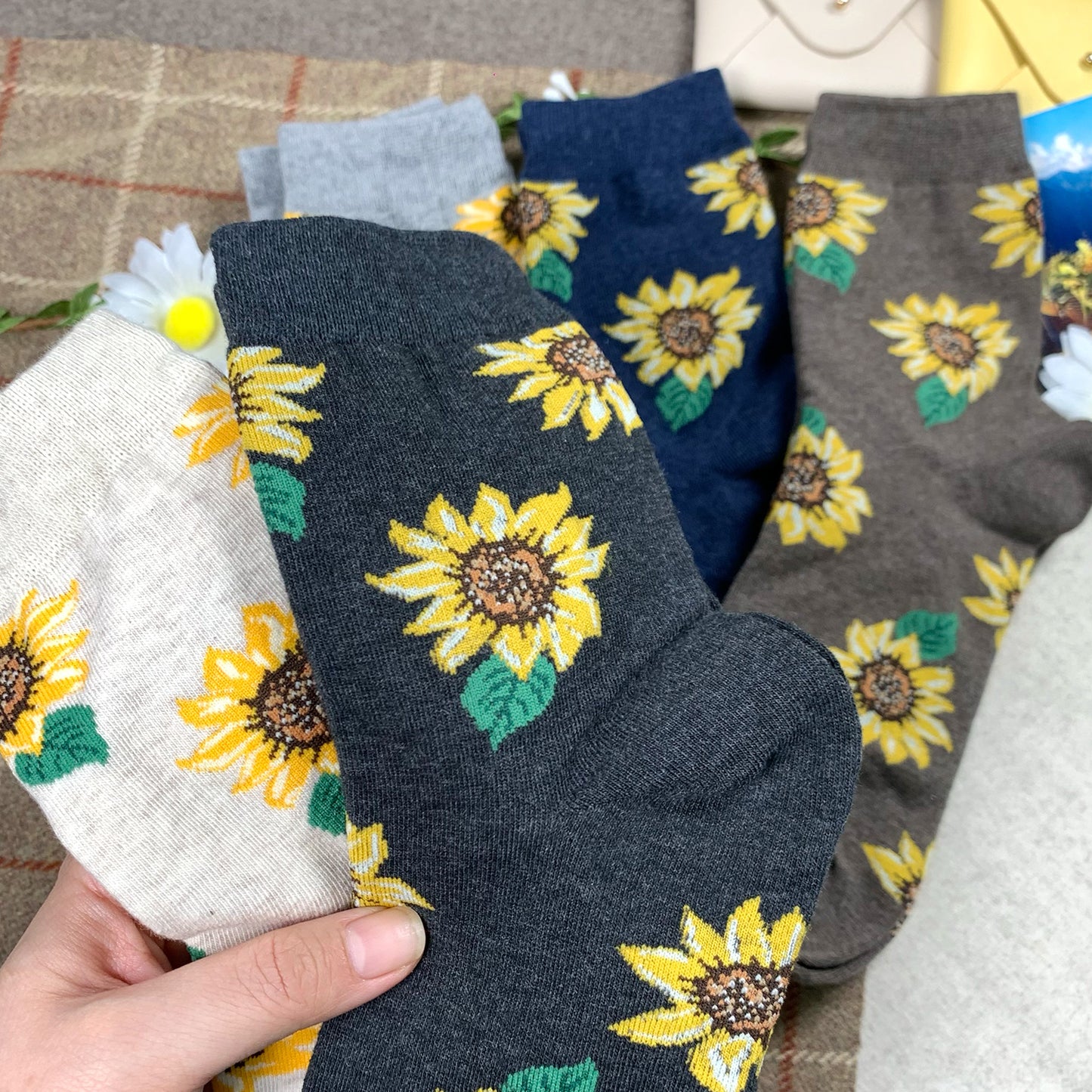 Women's Crew Sunflower Socks