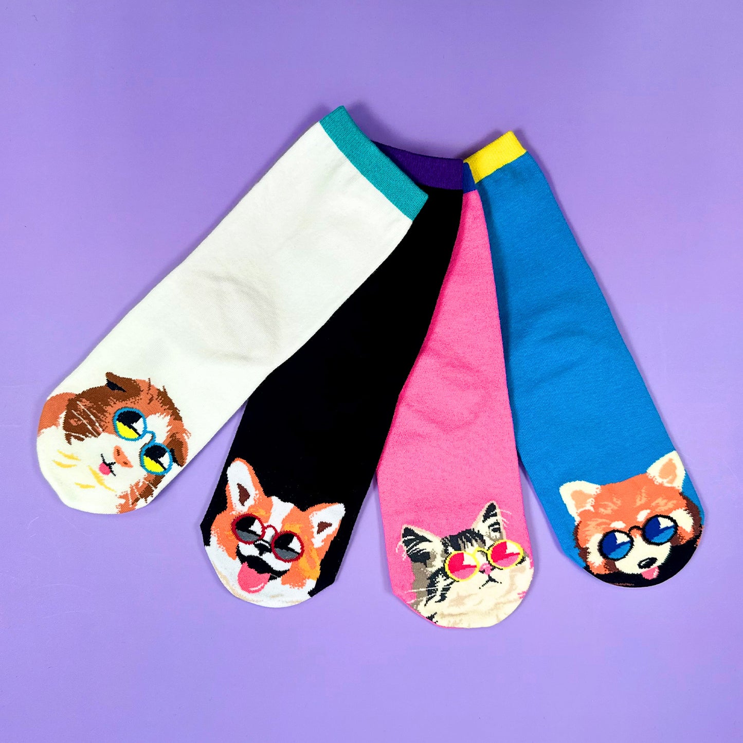 Women's Crew Animal Sunglass Socks