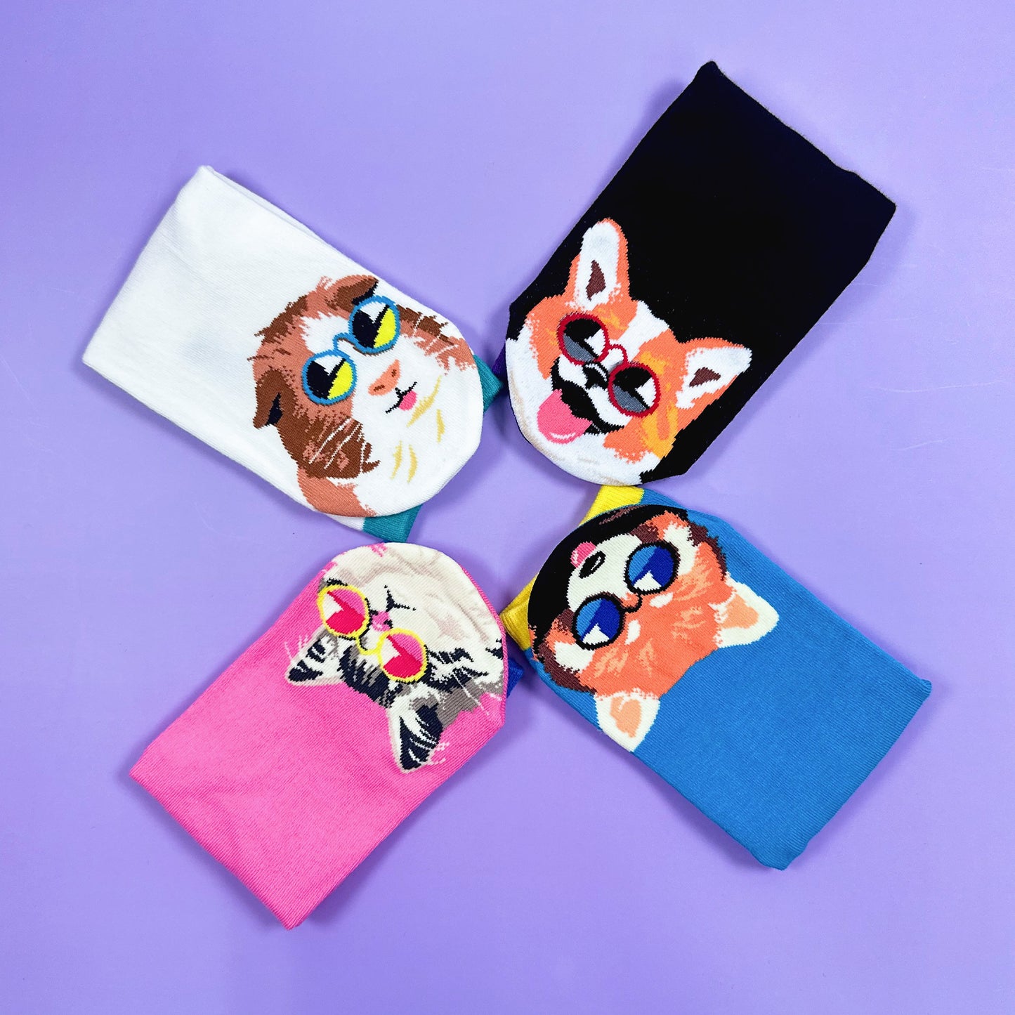Women's Crew Animal Sunglass Socks