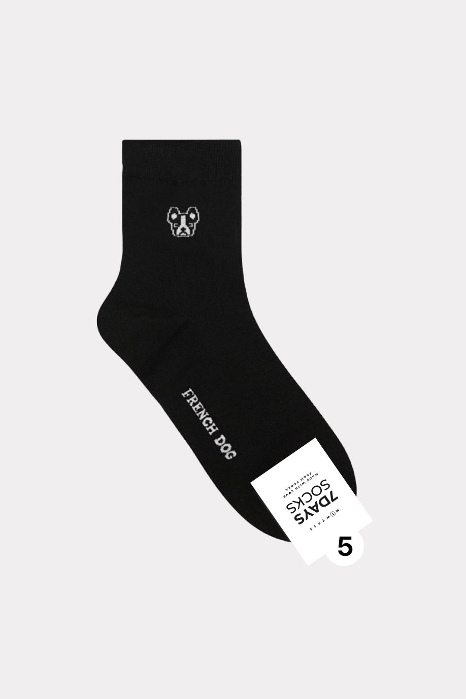 Men's Crew Doggy Basic Socks - Made in Korea