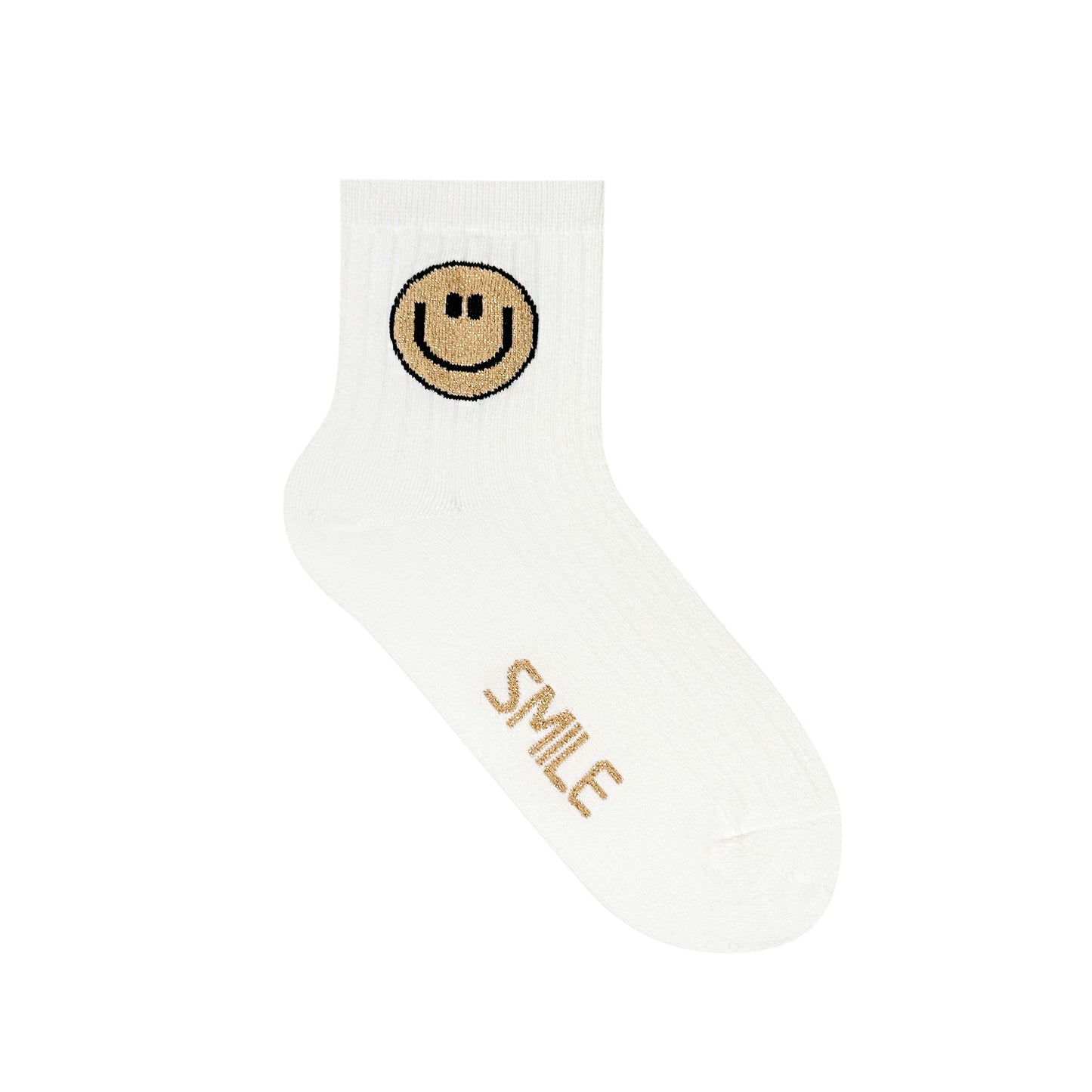 Women's Crew Simple Smile Socks