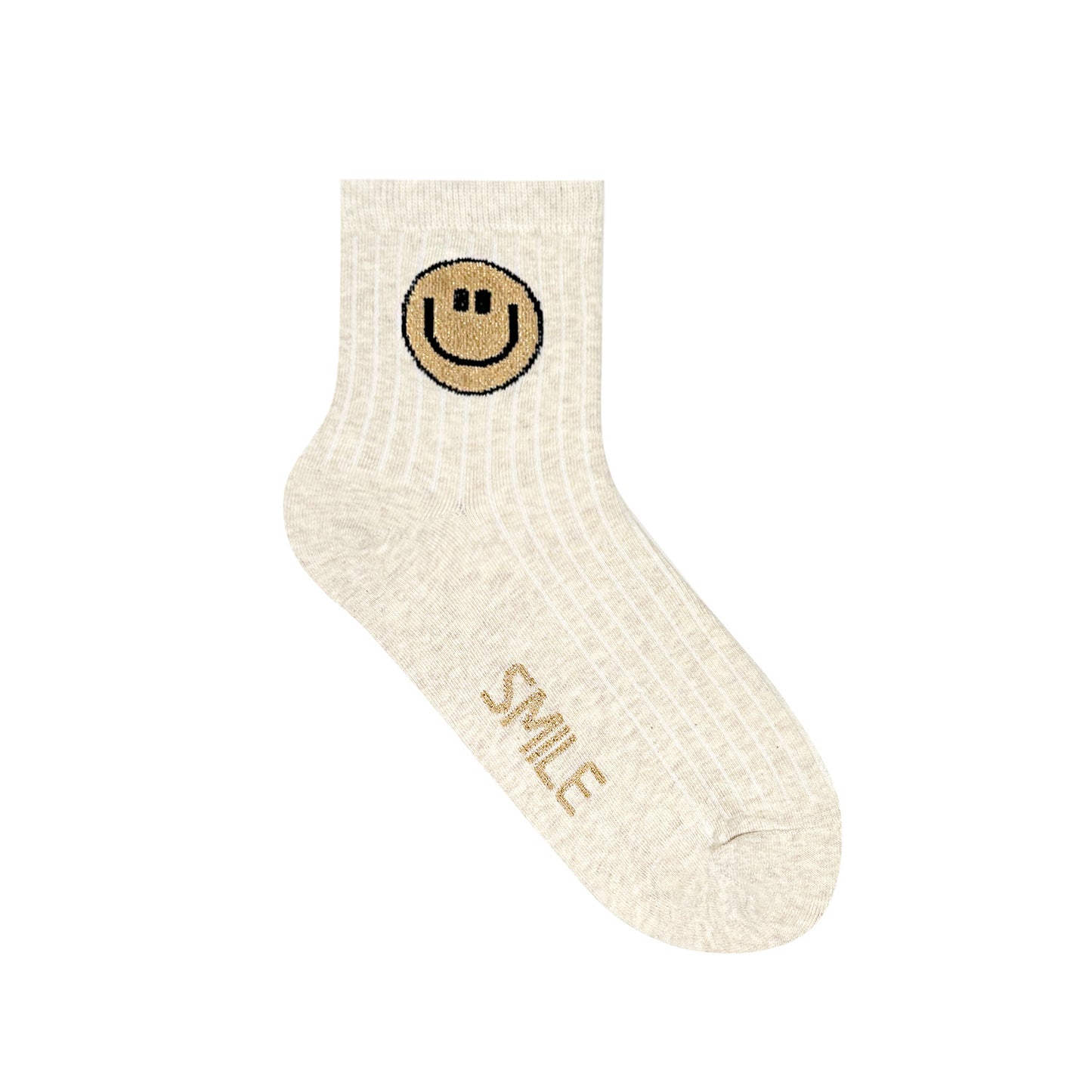 Women's Crew Simple Smile Socks