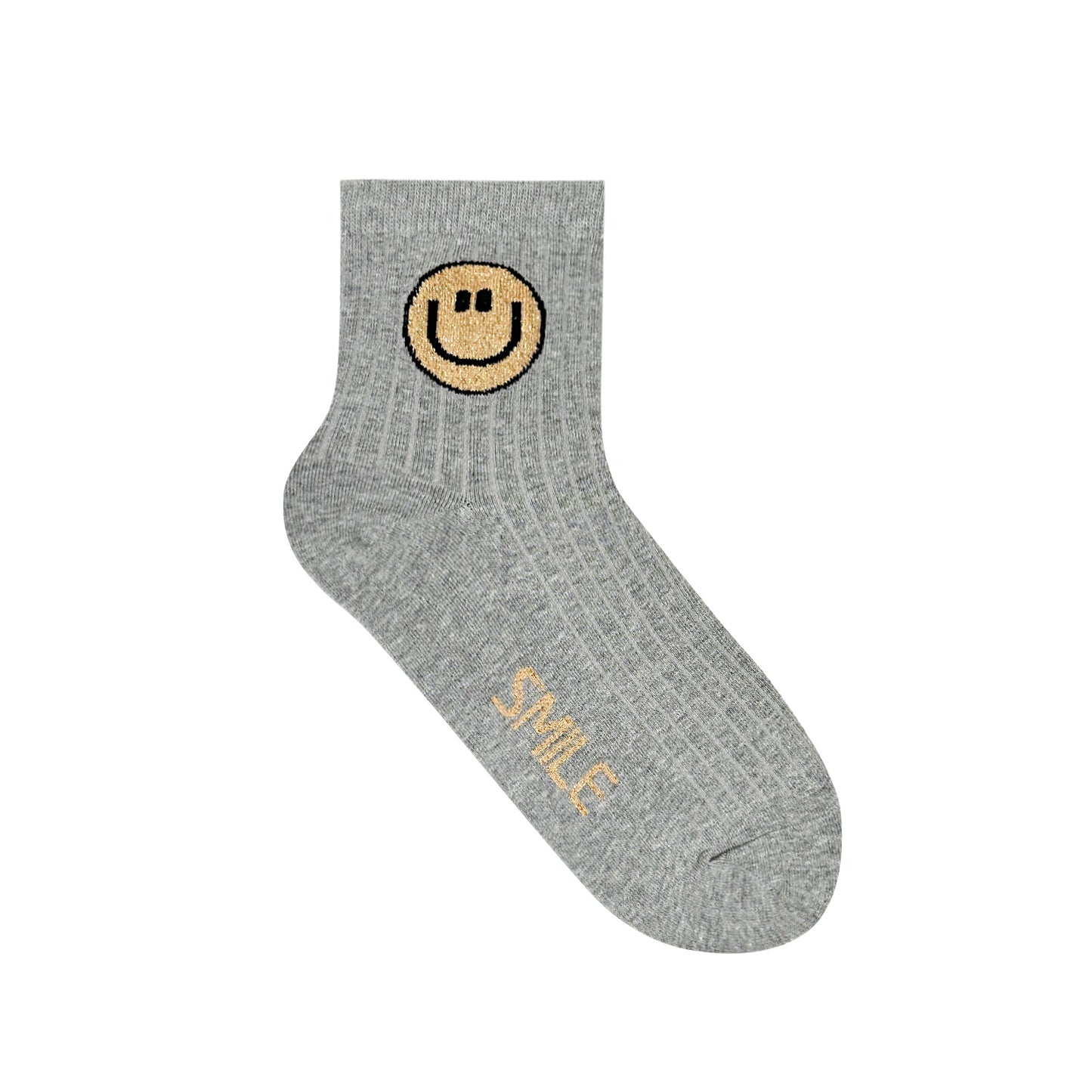 Women's Crew Simple Smile Socks