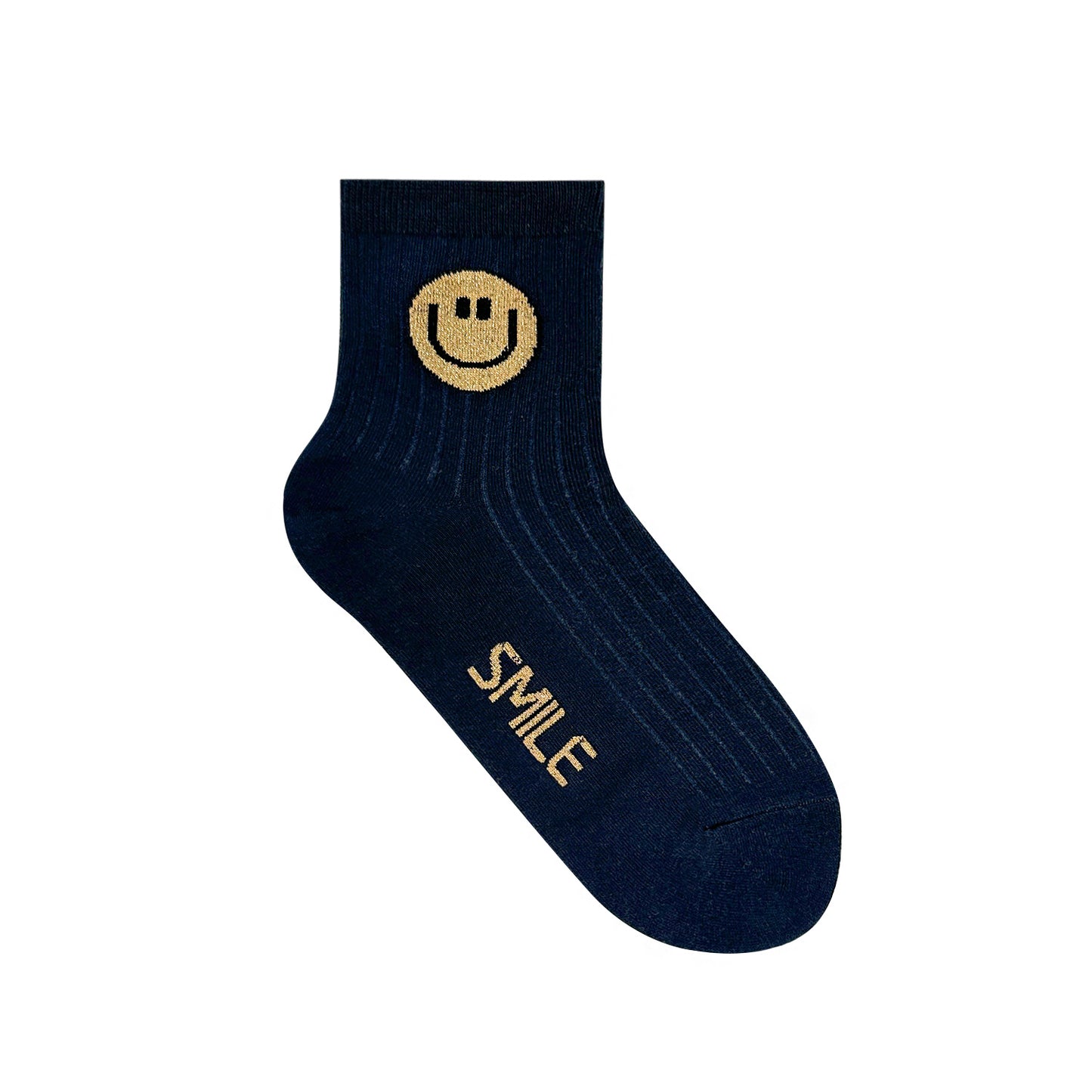 Women's Crew Simple Smile Socks