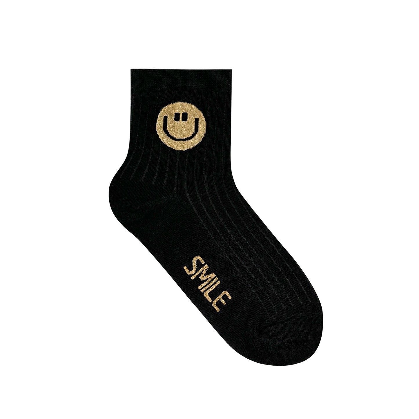 Women's Crew Simple Smile Socks