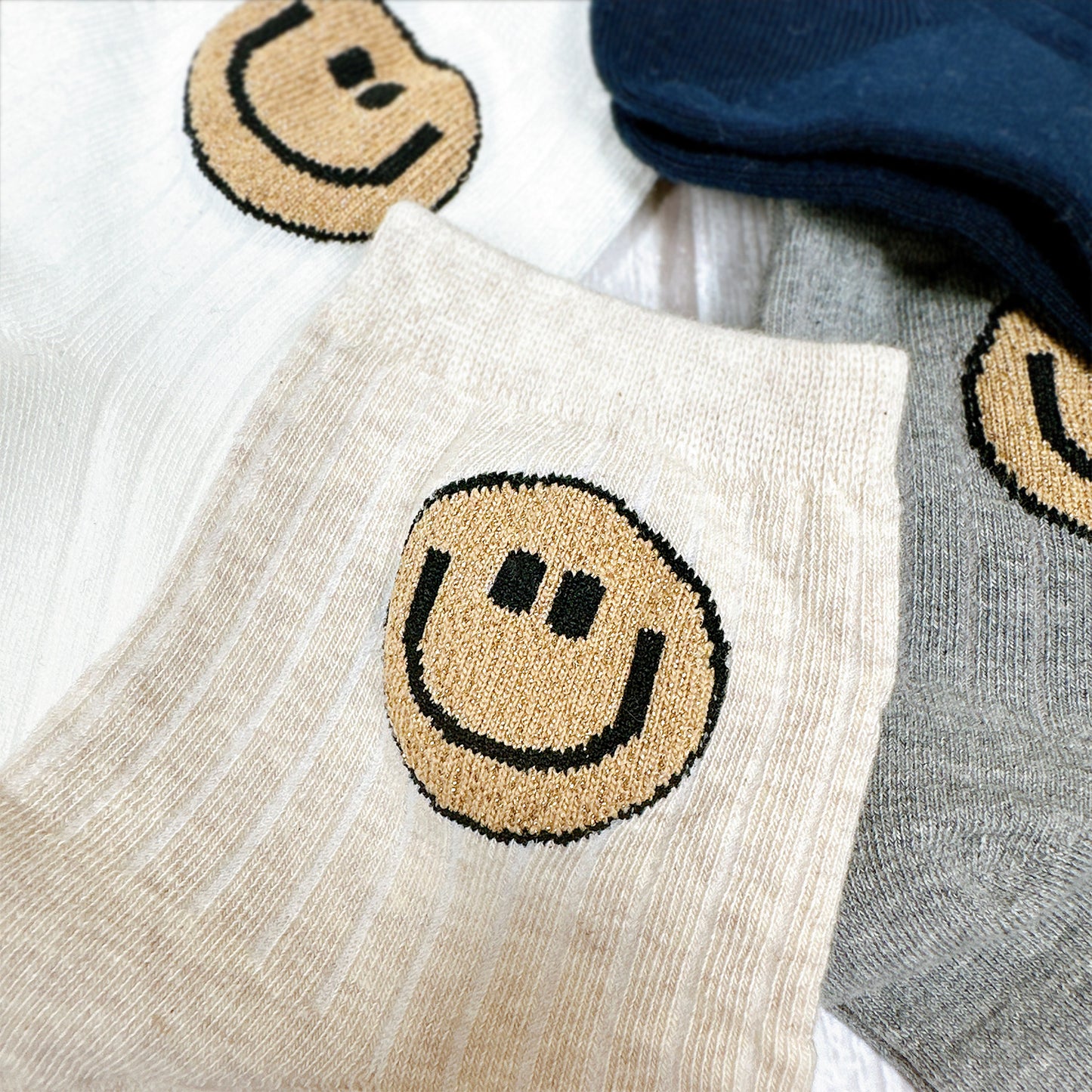 Women's Crew Simple Smile Socks