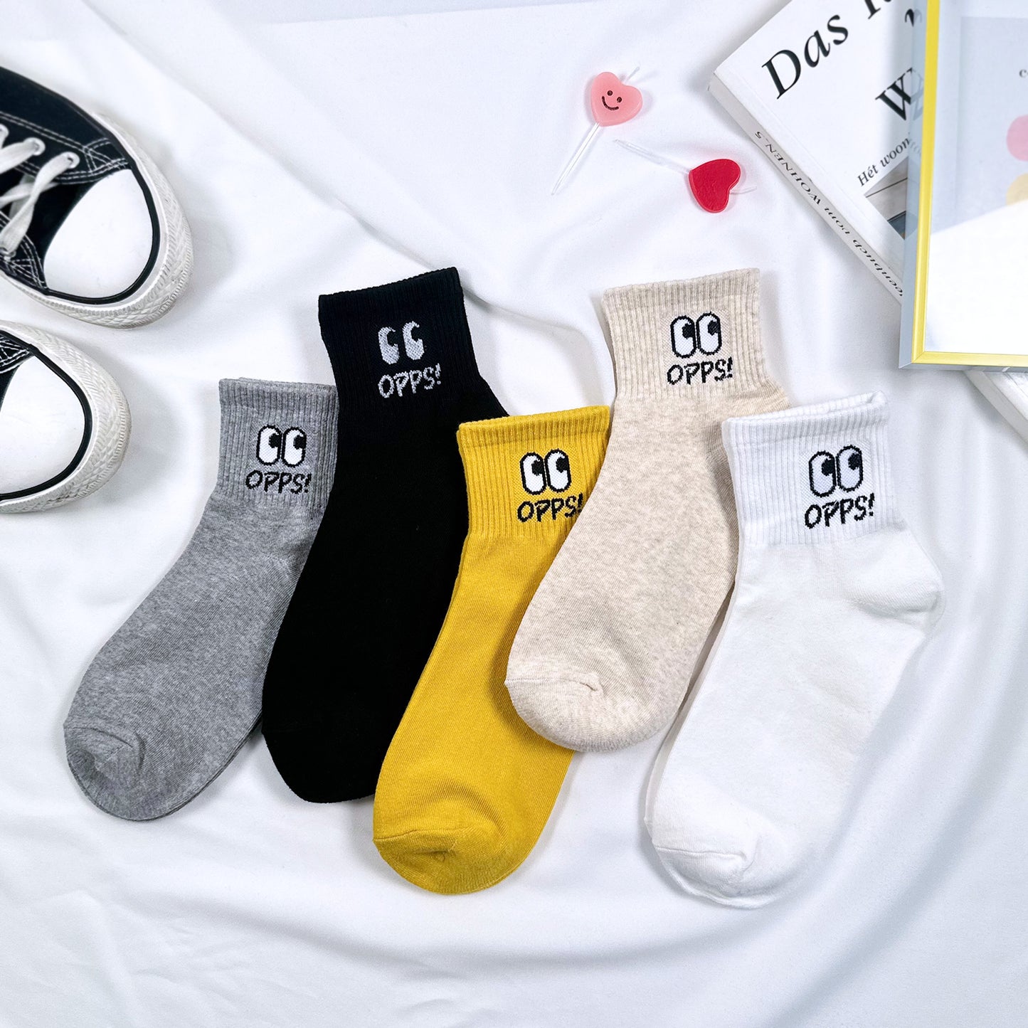 Women's Crew Opps Eyes Socks