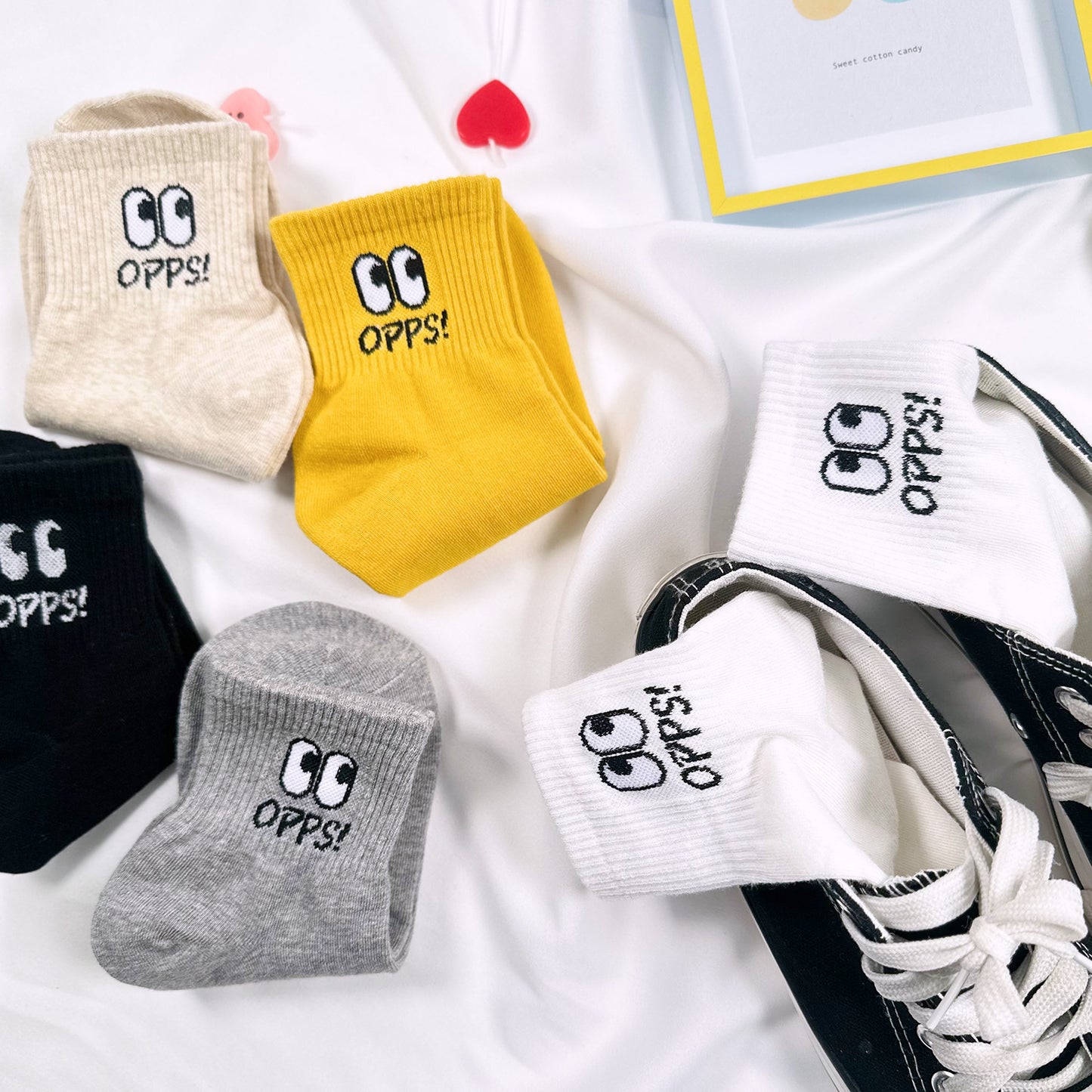 Women's Crew Opps Eyes Socks