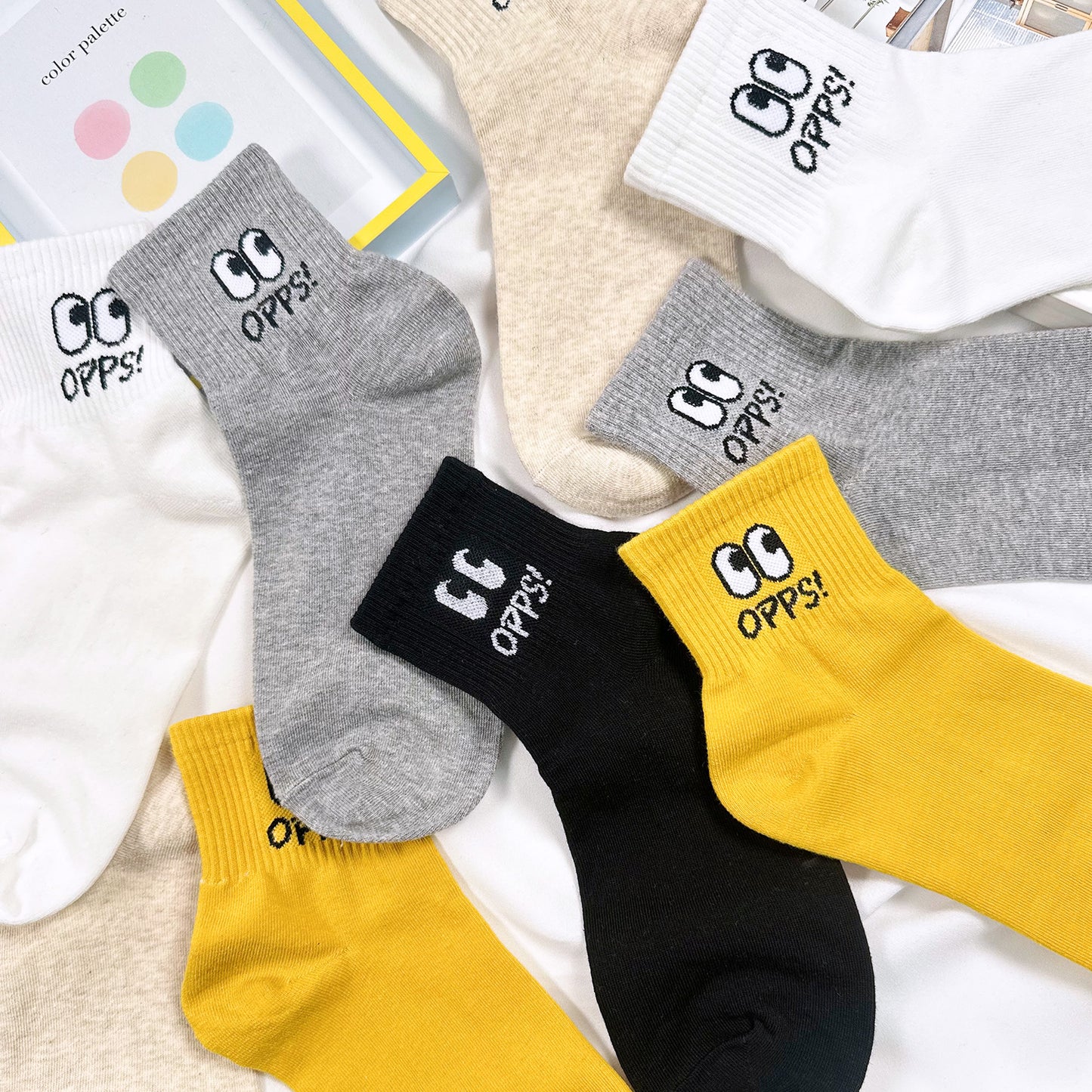 Women's Crew Opps Eyes Socks