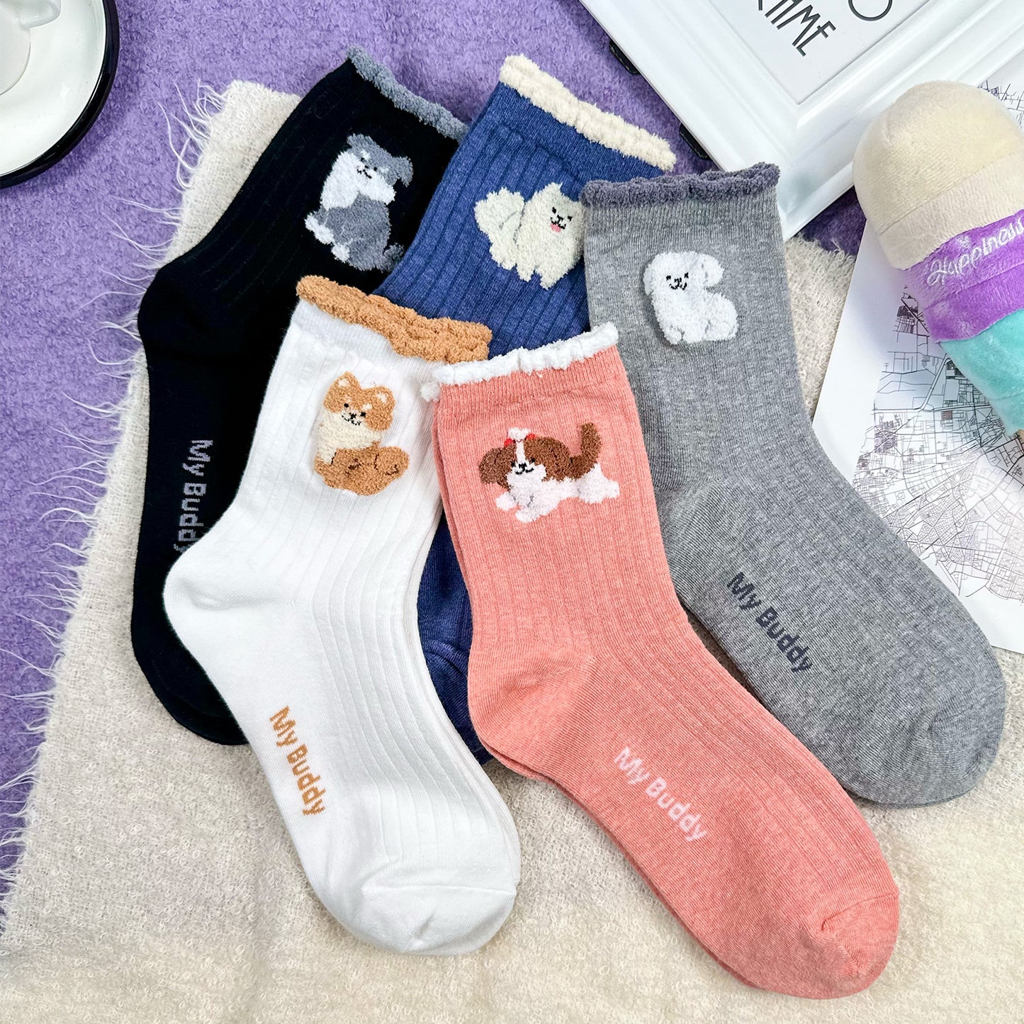 Women's Crew My Little Buddy Socks