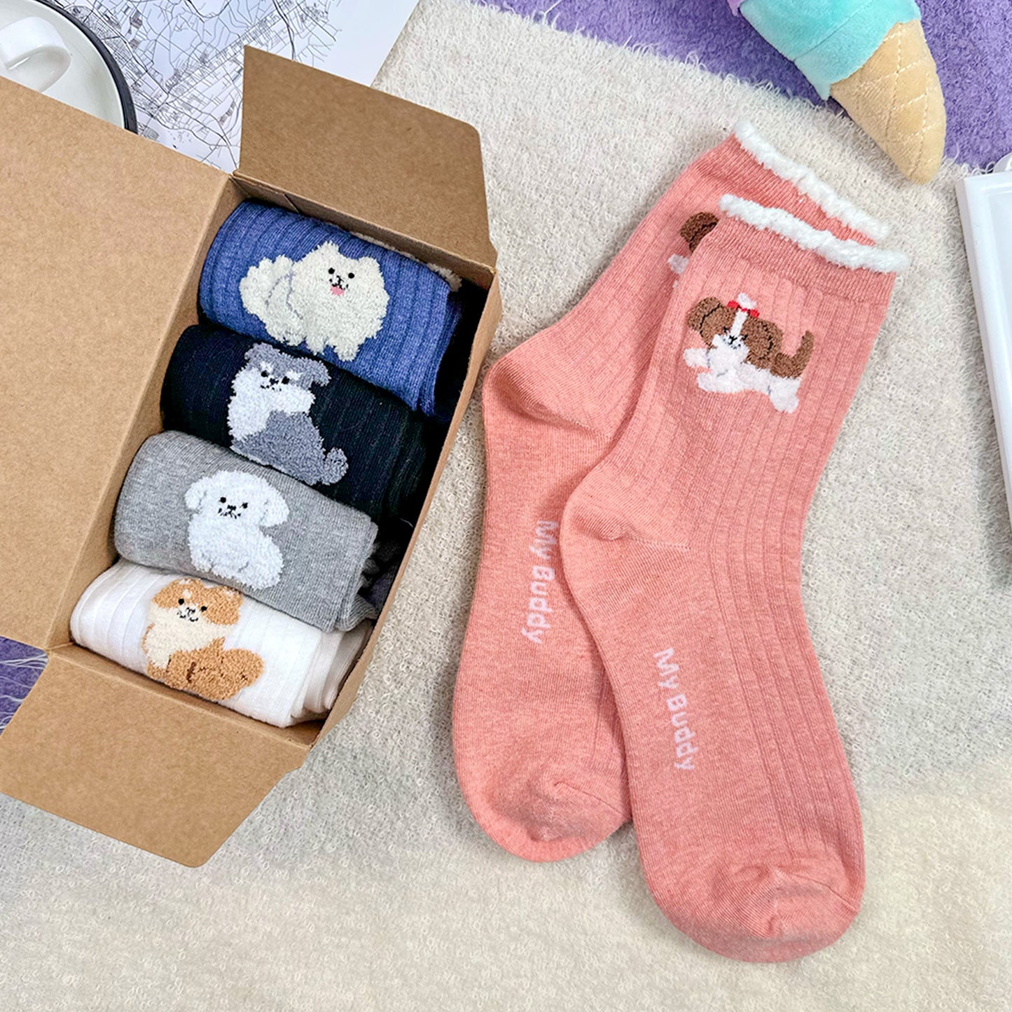 Women's Crew My Little Buddy Socks