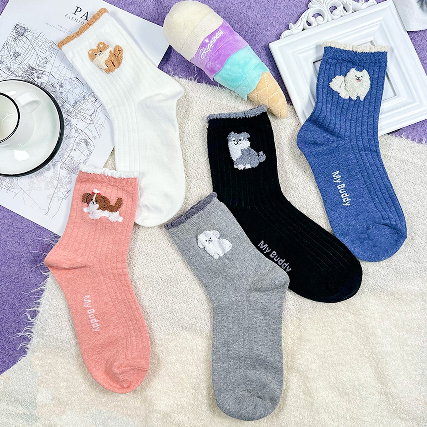 Women's Crew My Little Buddy Socks
