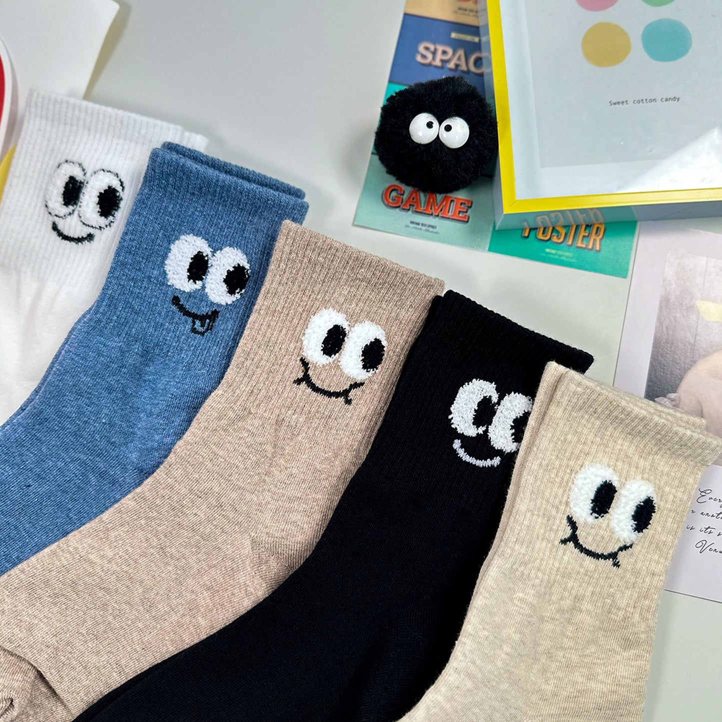 Women's Crew Rolling Eyes Socks
