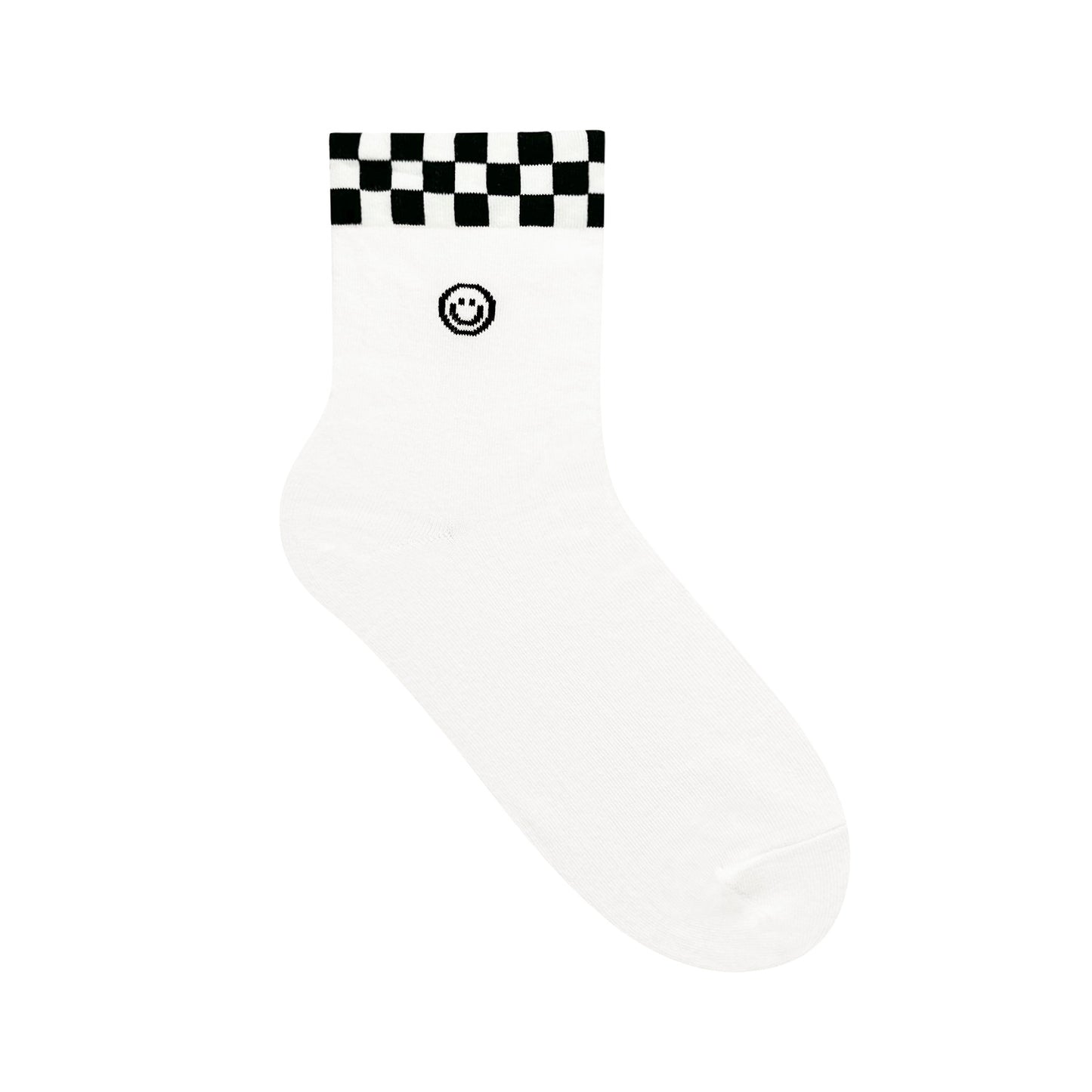 Women's Crew Check Smile Socks