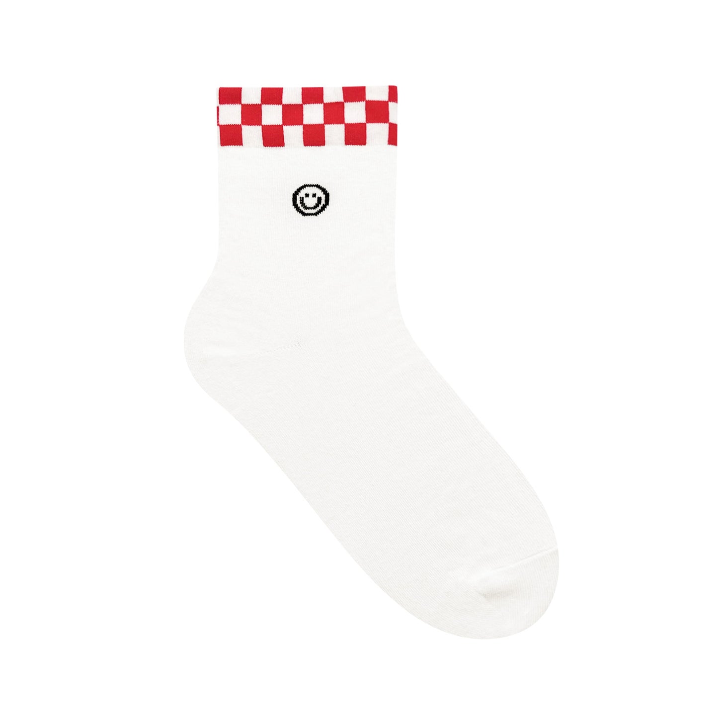 Women's Crew Check Smile Socks