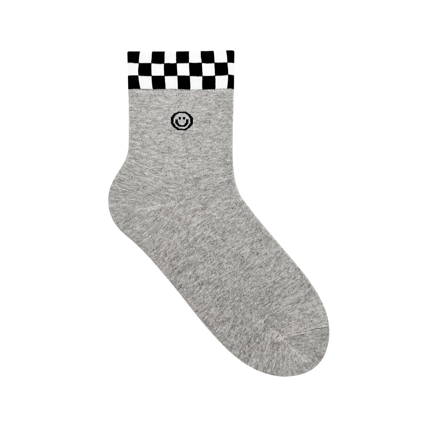 Women's Crew Check Smile Socks