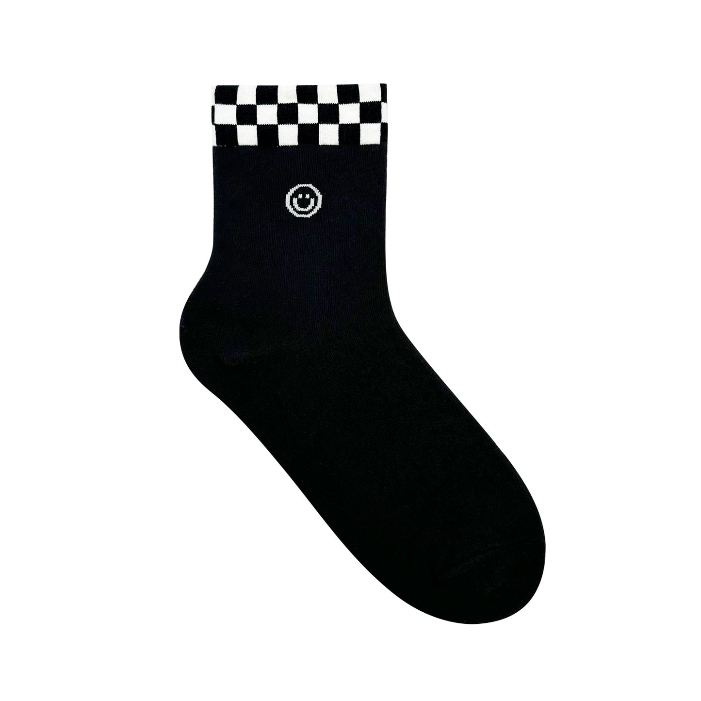 Women's Crew Check Smile Socks