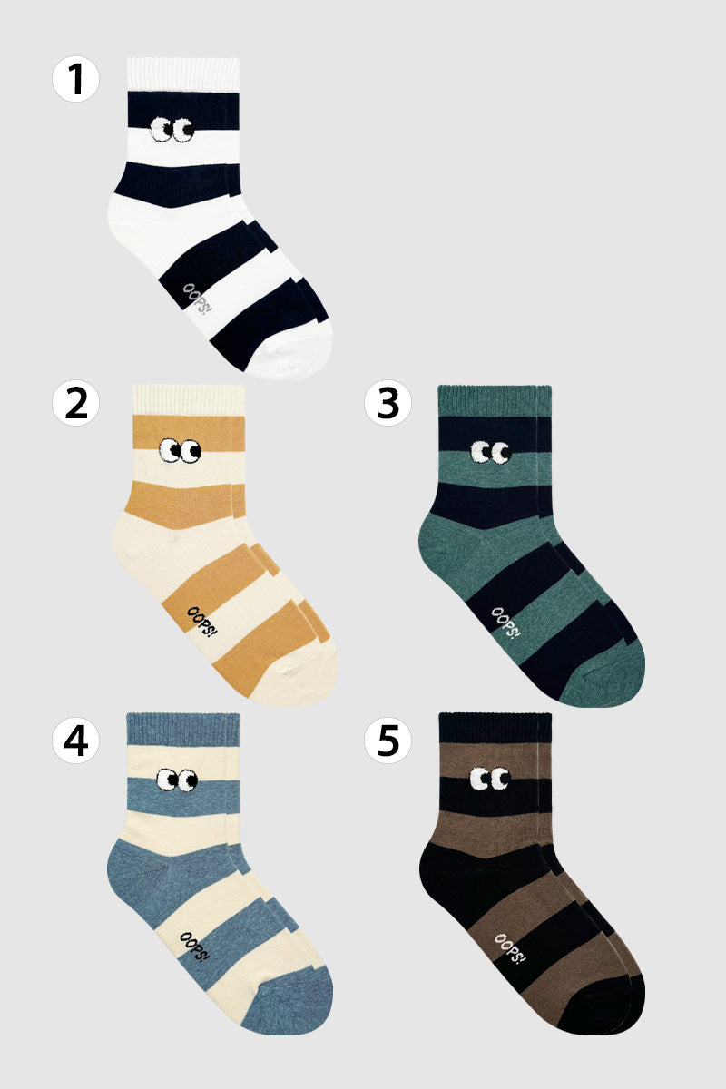 Women's Crew Little Eyes Stripe Socks
