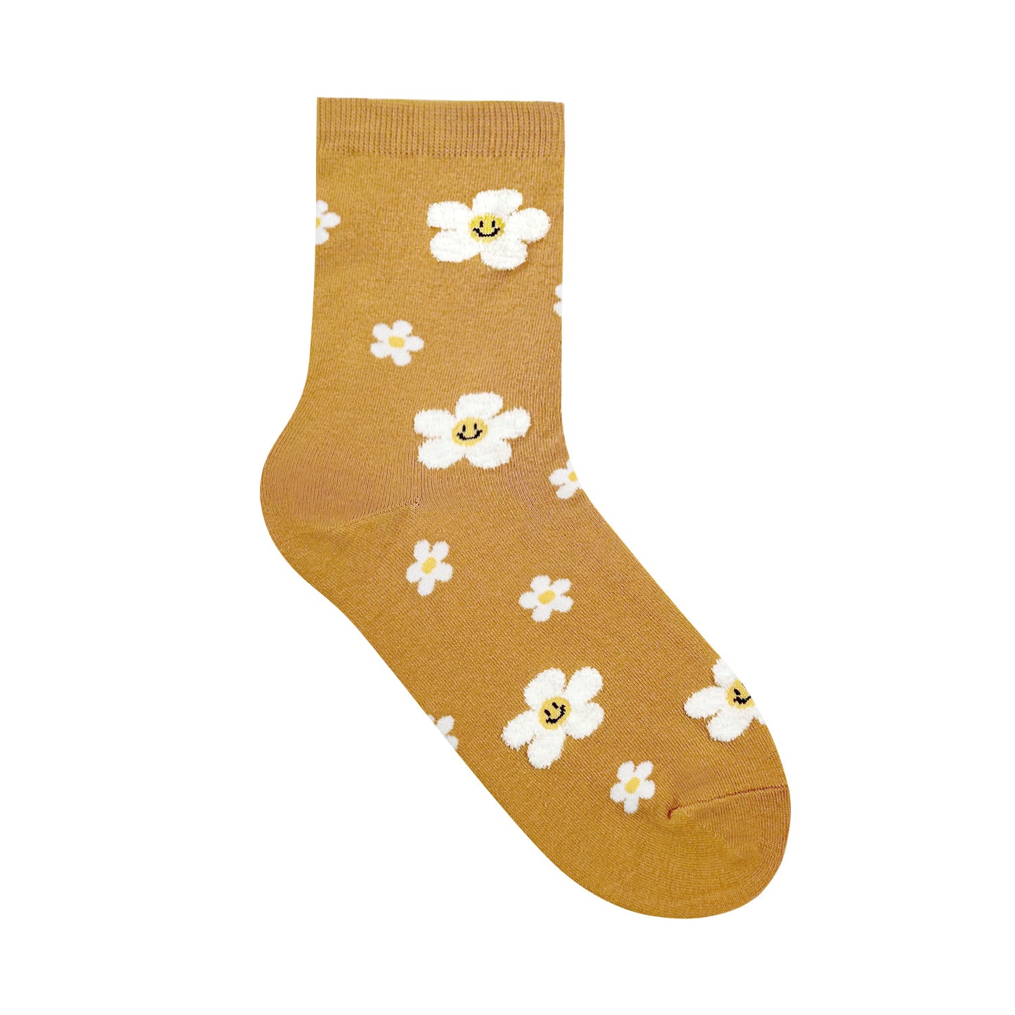 Women's Crew Fluffy Flower Socks
