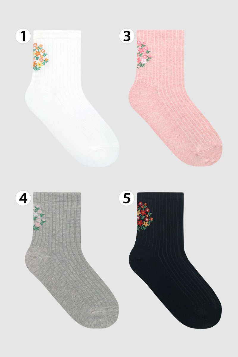 Women's Crew Happy Floral Socks