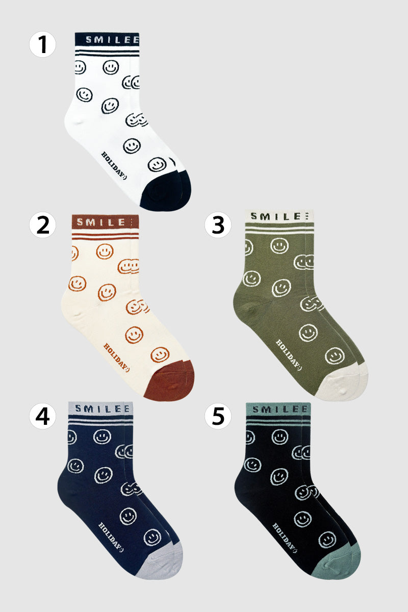 Women's Crew Holiday Smile Socks
